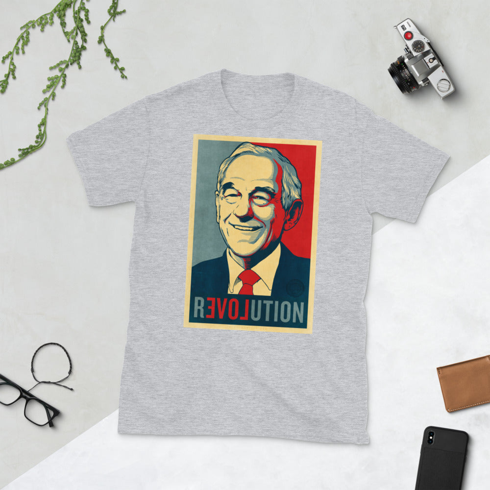 Ron Paul Revolution Graphic Short-Sleeve Unisex T-Shirt