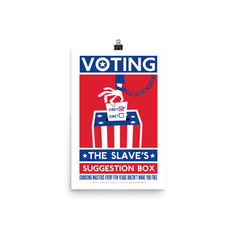 Voting The Slave's Suggestion Box Poster
