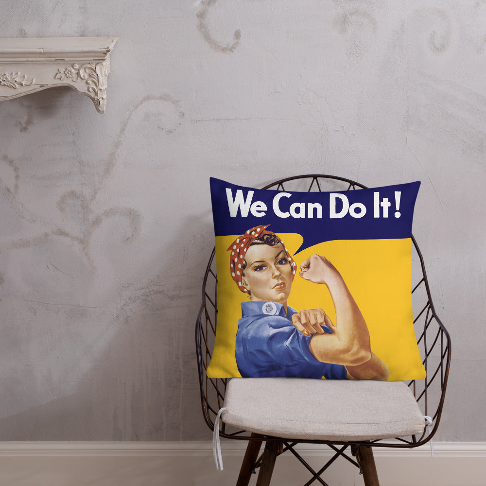 Rosie the Riveter Throw Pillow