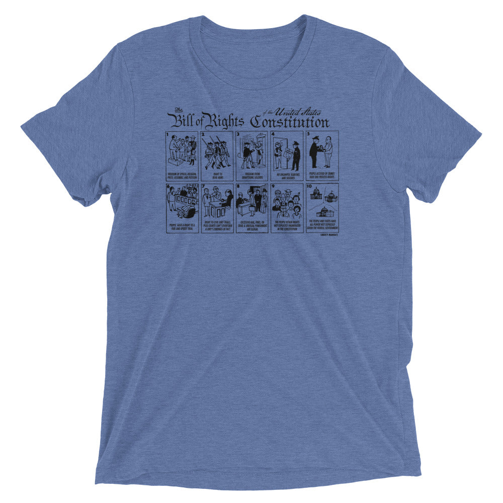The Illustrated Bill of Rights of the United States Constitution Tri-Blend T-Shirt