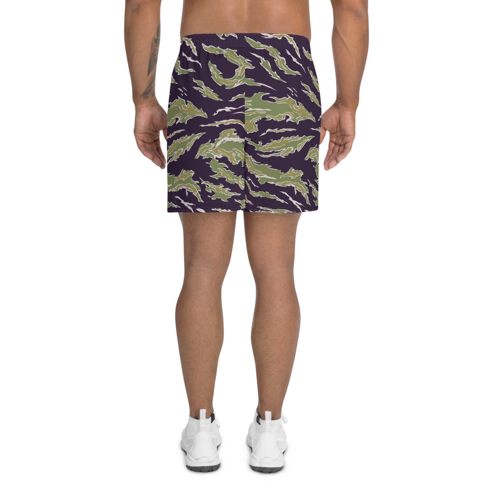 Tiger Stripe Camo Men's Athletic Long Shorts