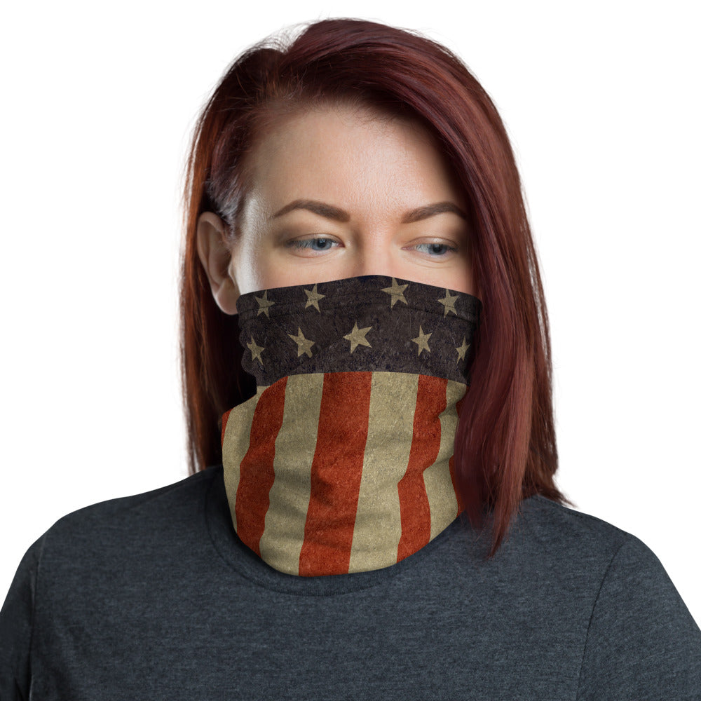 Rugged Stars and Bars Neck Gaiter