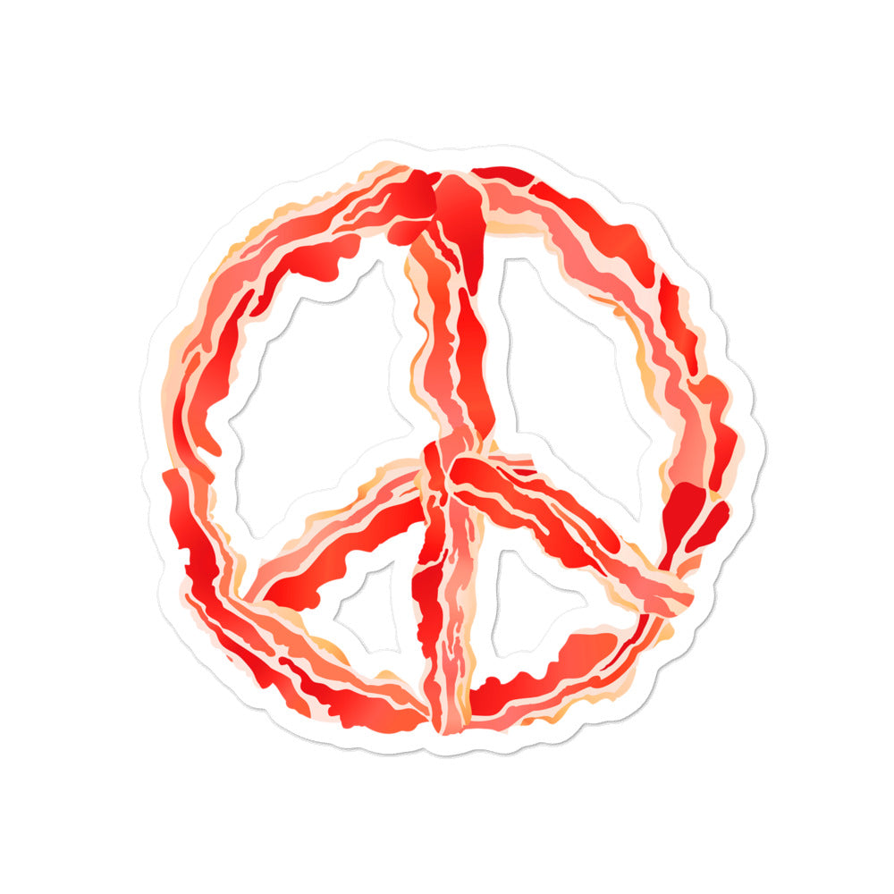 Peace of Bacon Sticker
