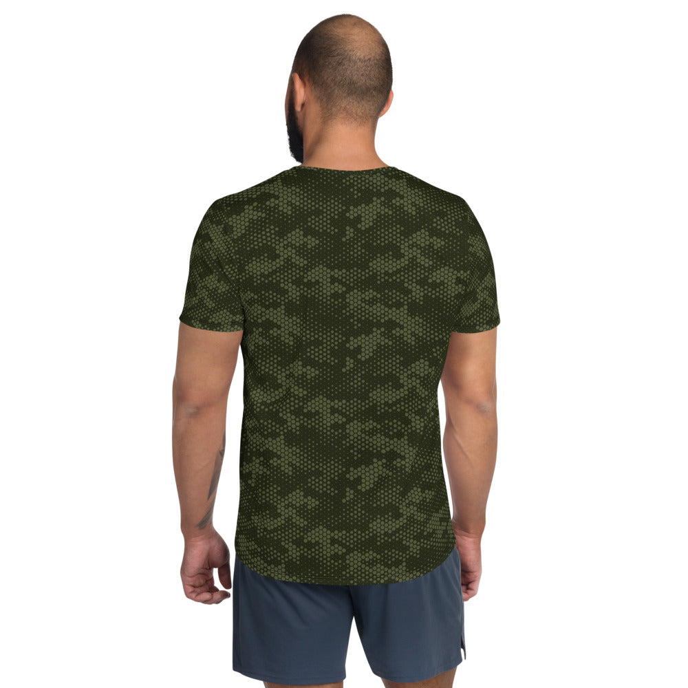 Deep Woodland Digital Camo Athletic T-shirt