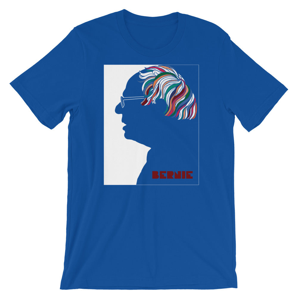 Bernie Sanders Psychedelic Hair Milton Glaser Parody Graphic Tee