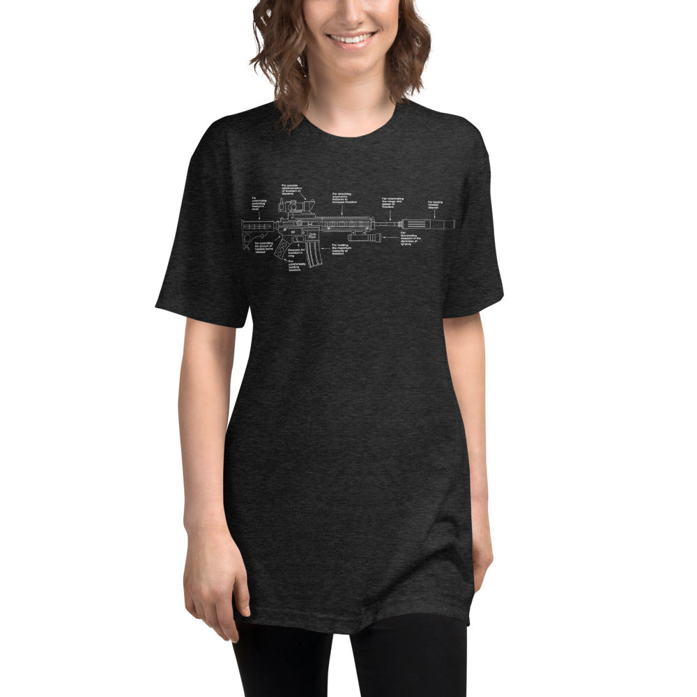 Components of Freedom Unisex Tri-Blend Track Shirt