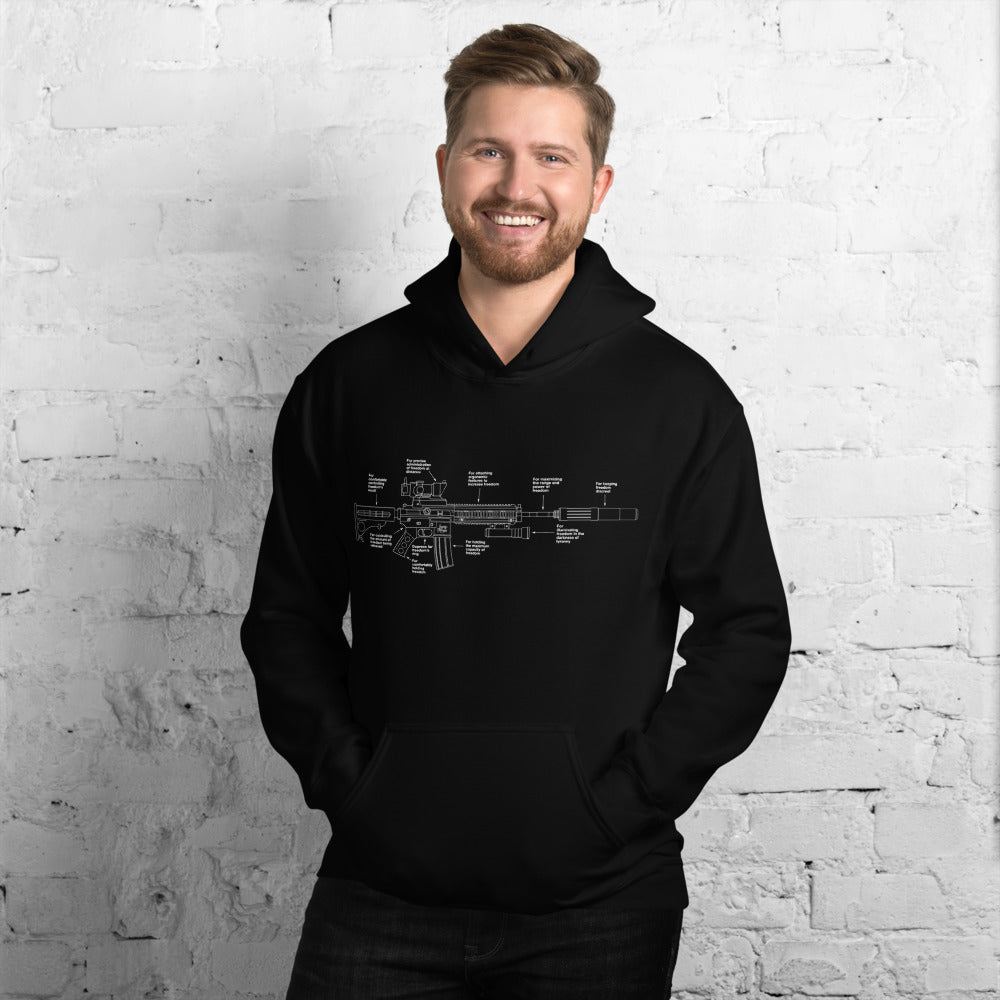 Components of Freedom Unisex Hoodie