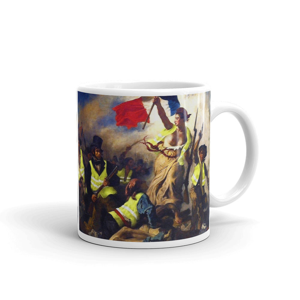 Liberty Leading the People Yellow Vest Revolution Mug
