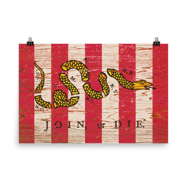 Join or Die Sons of Liberty Poster
