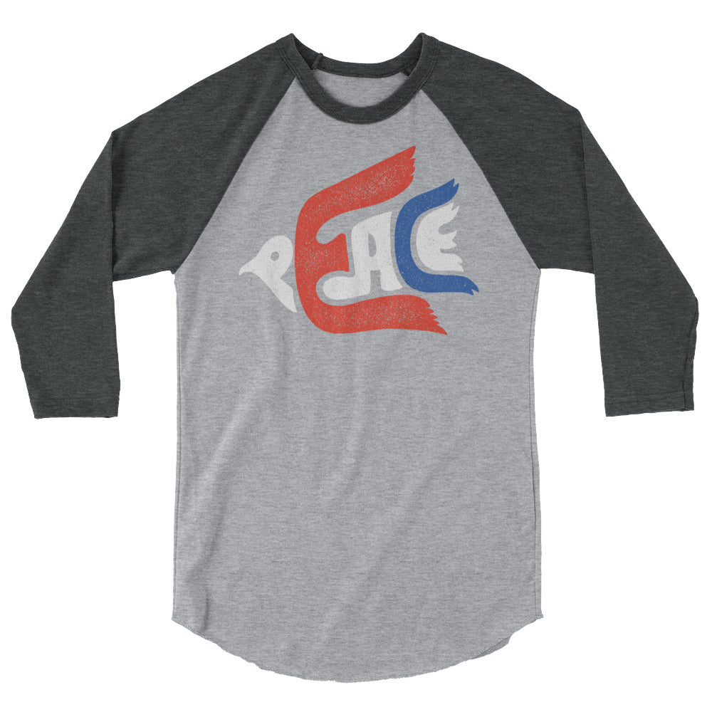 Peace Dove 3/4 Sleeve Raglan