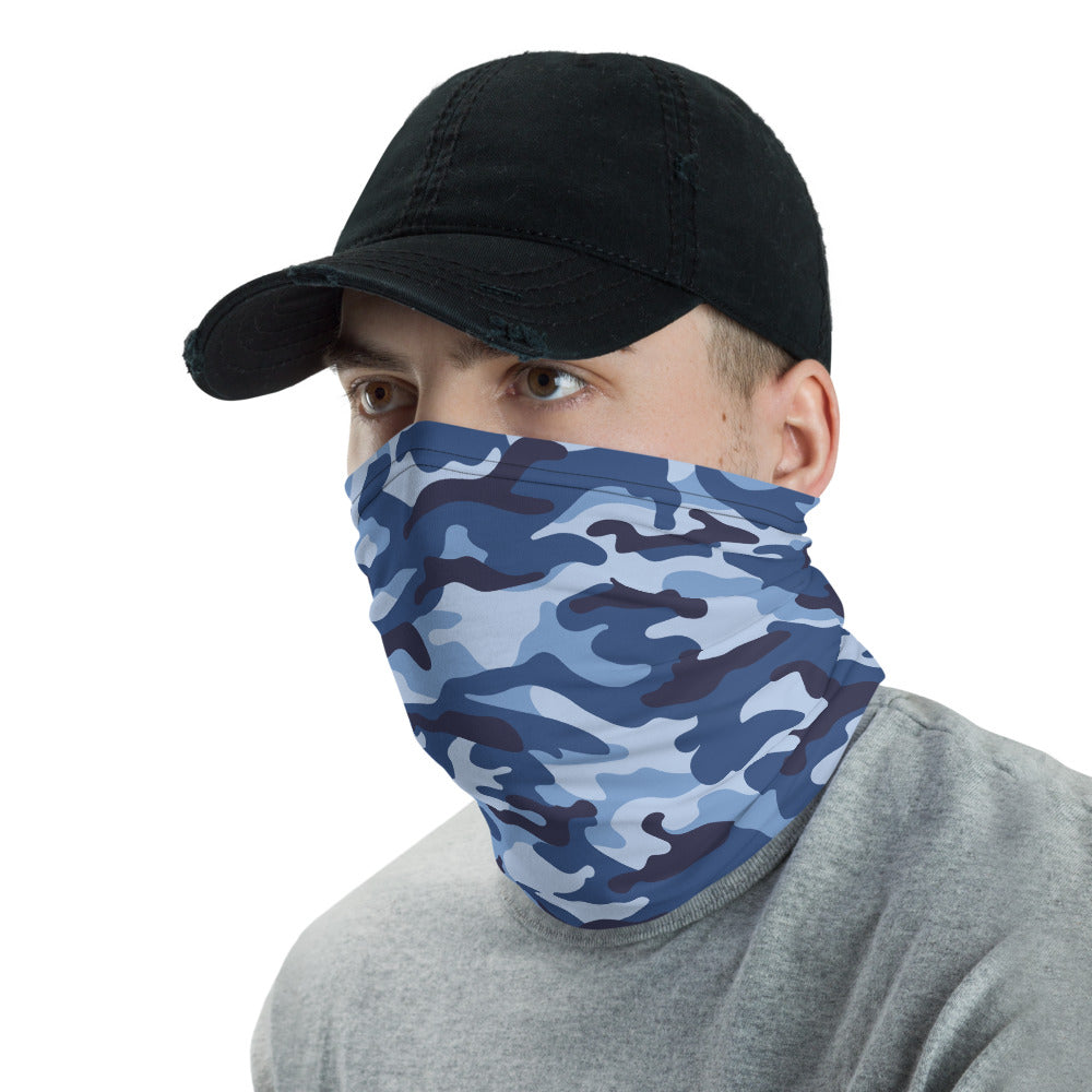 Blue Night Camo Neck Gaiter
