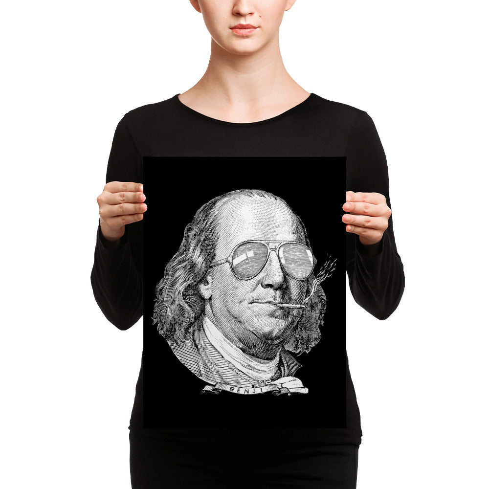 Ben Franklin Now This Is A Political Party Wall Canvas