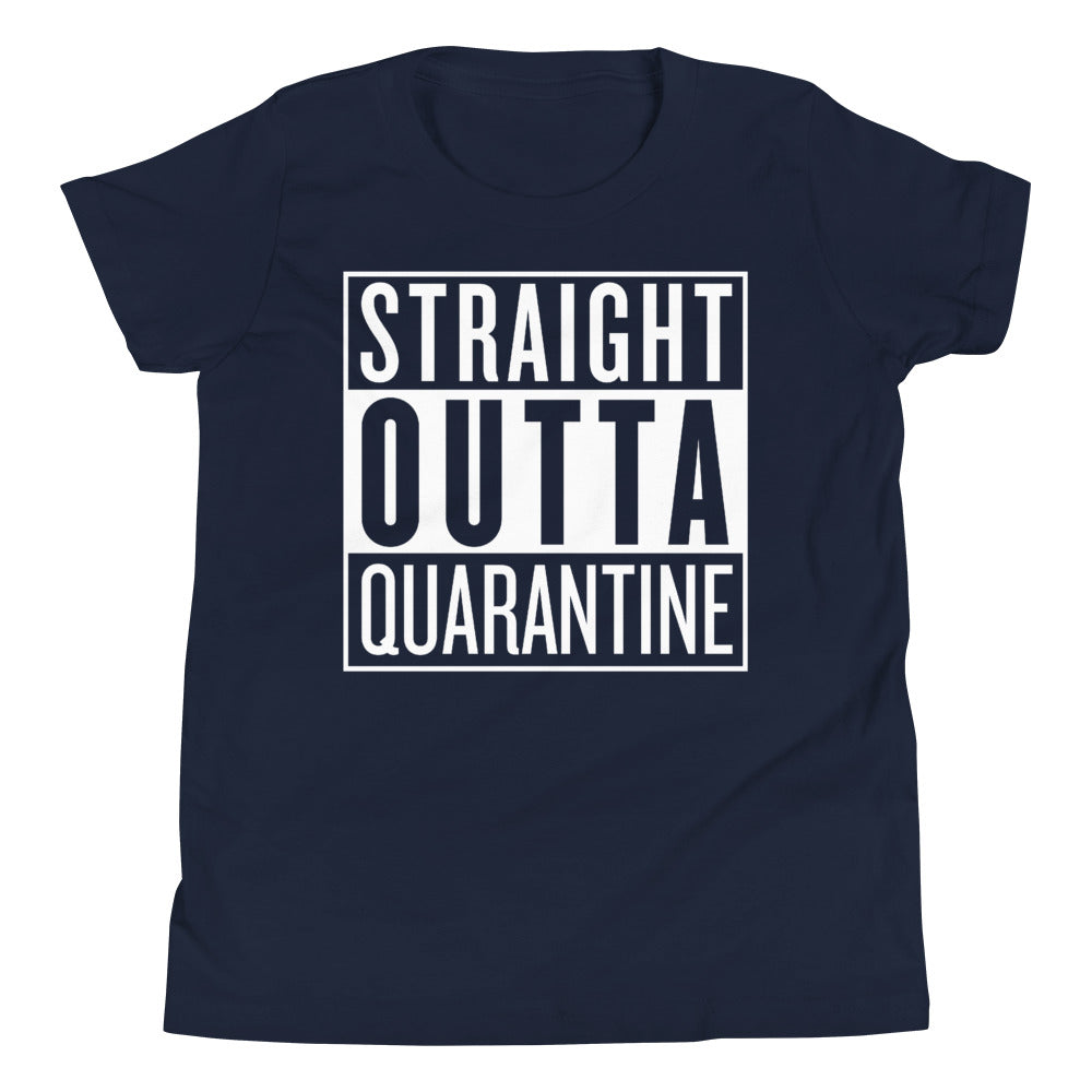 Straight Outta Quarantine Youth Short Sleeve T-Shirt