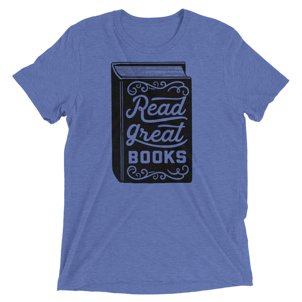 Read Great Books Short Tri-Blend Graphic T-Shirt