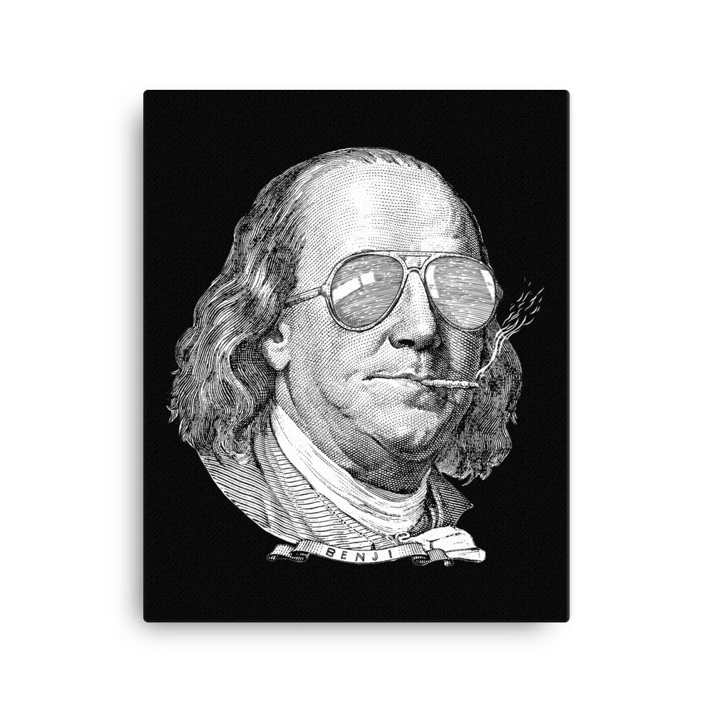 Ben Franklin Now This Is A Political Party Wall Canvas