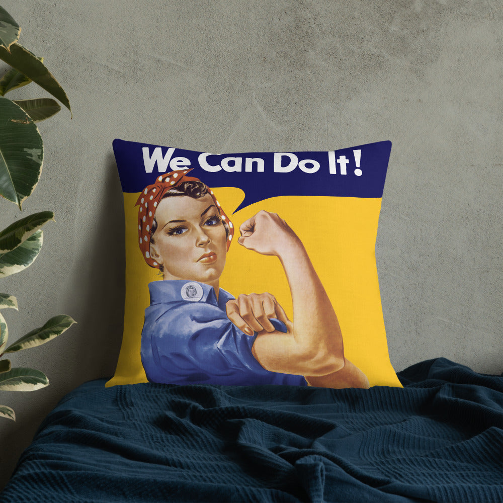 Rosie the Riveter Throw Pillow
