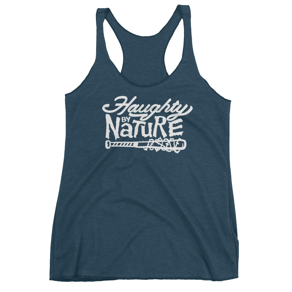 Haughty By Nature Women's Tri-Blend Racerback Tank Top