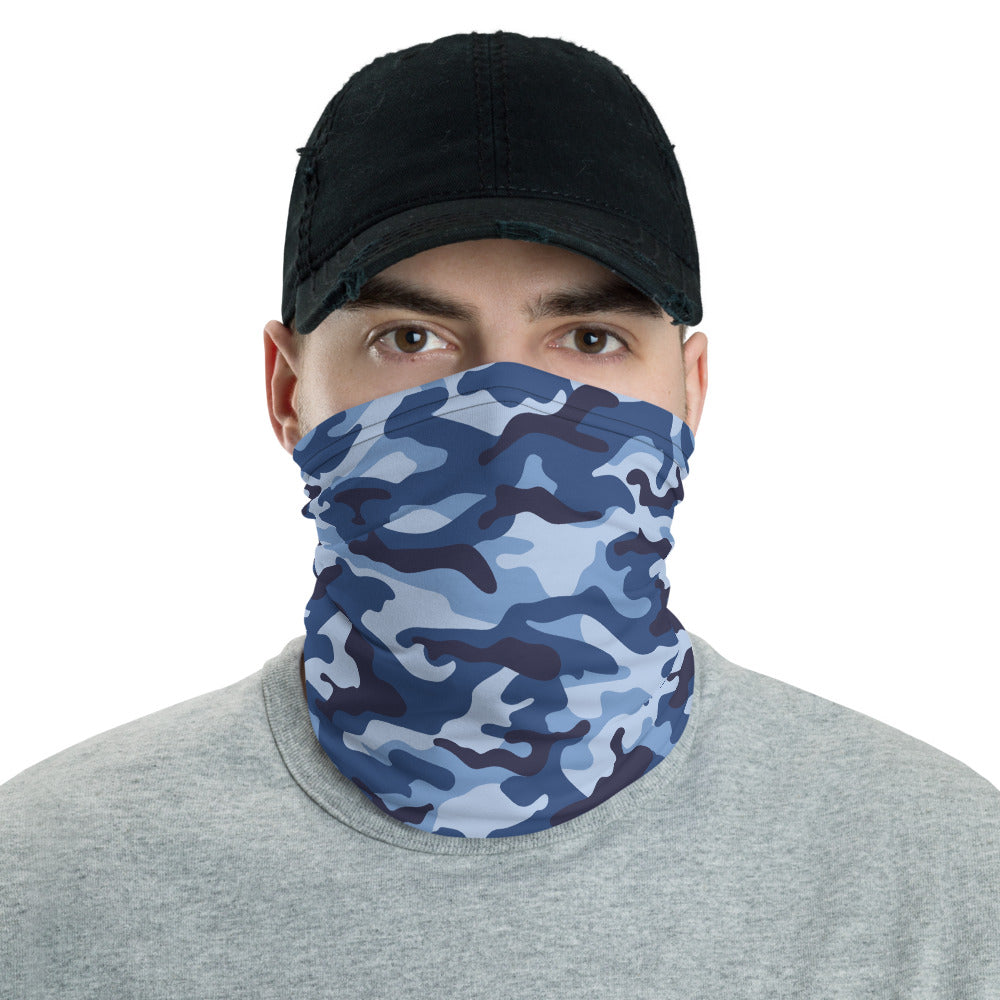 Blue Night Camo Neck Gaiter