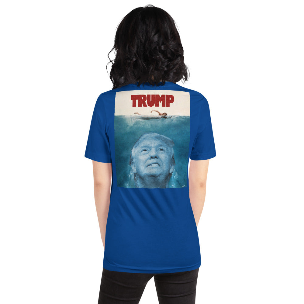 Trump Jaws Graphic T-Shirt Back Printed