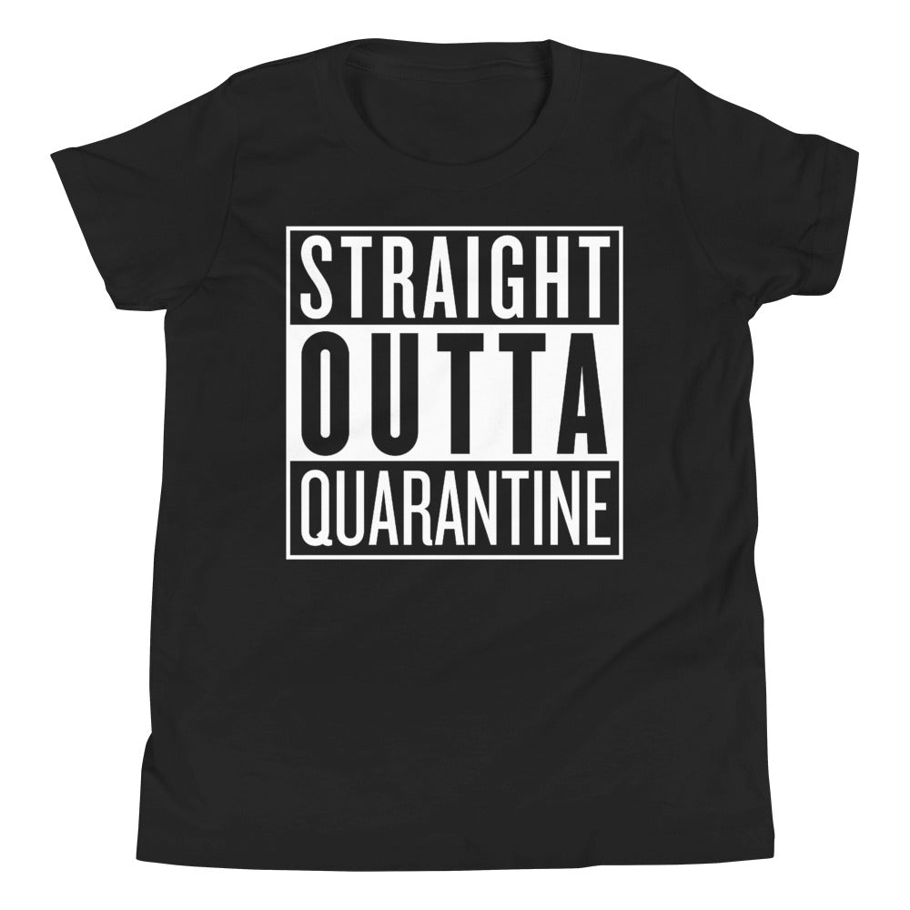 Straight Outta Quarantine Youth Short Sleeve T-Shirt