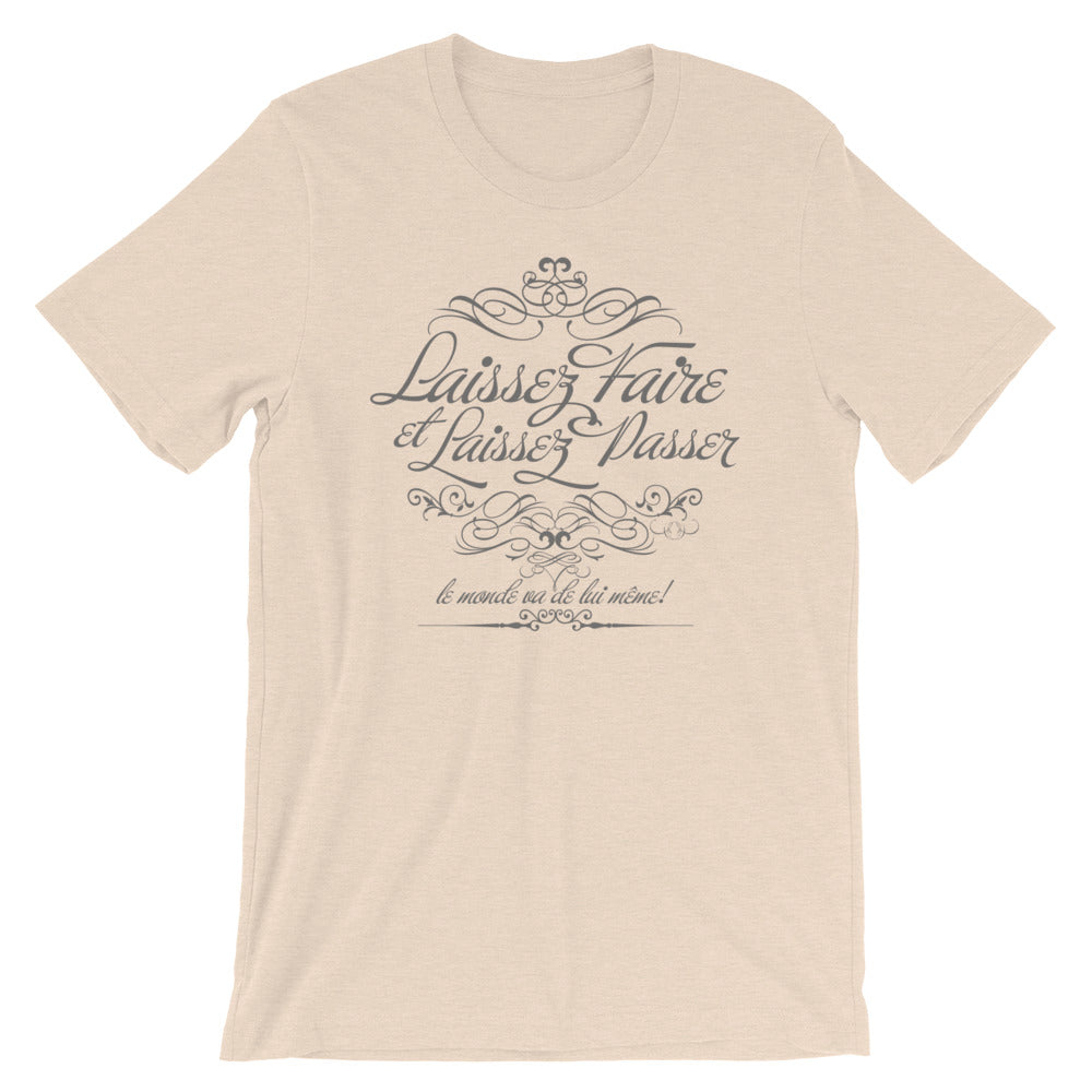 Laissez Faire Vintage Graphic Tee Short-Sleeve Unisex T-Shirt