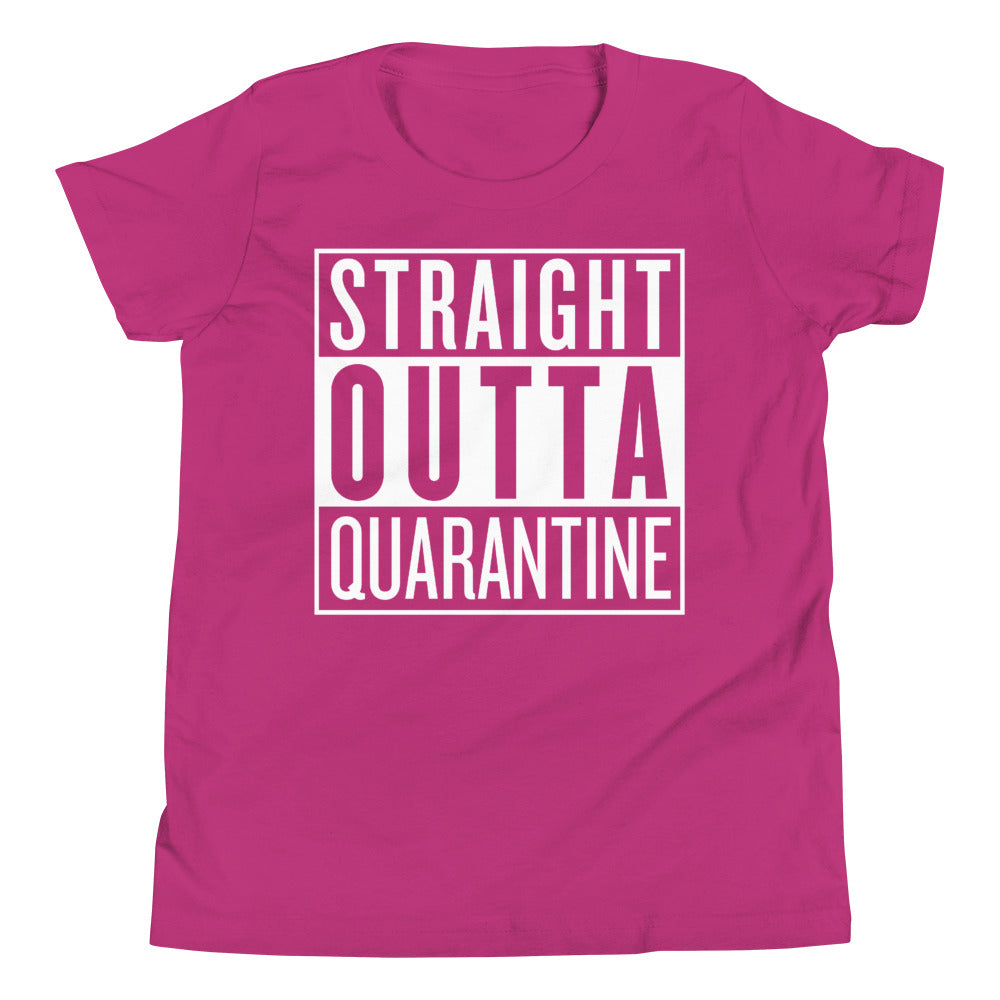 Straight Outta Quarantine Youth Short Sleeve T-Shirt