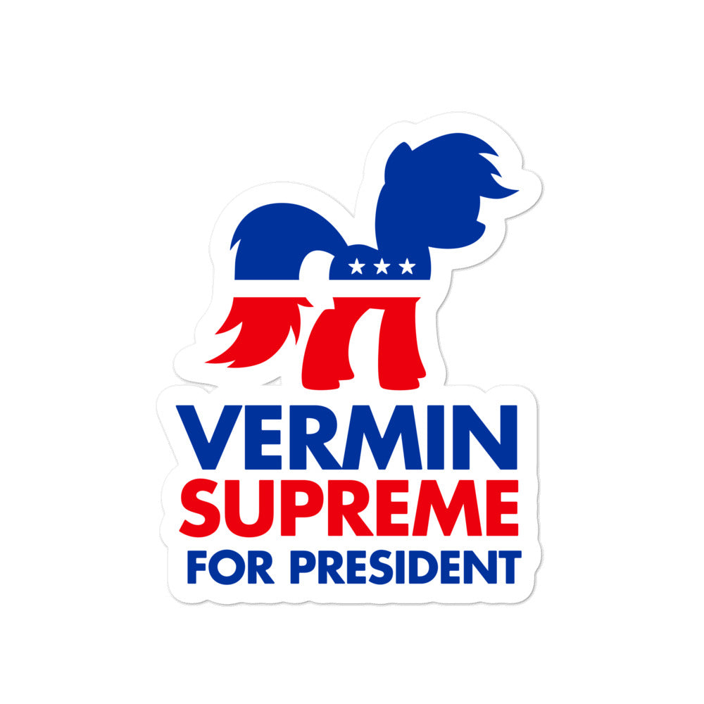 Vermin Supreme For President Sticker