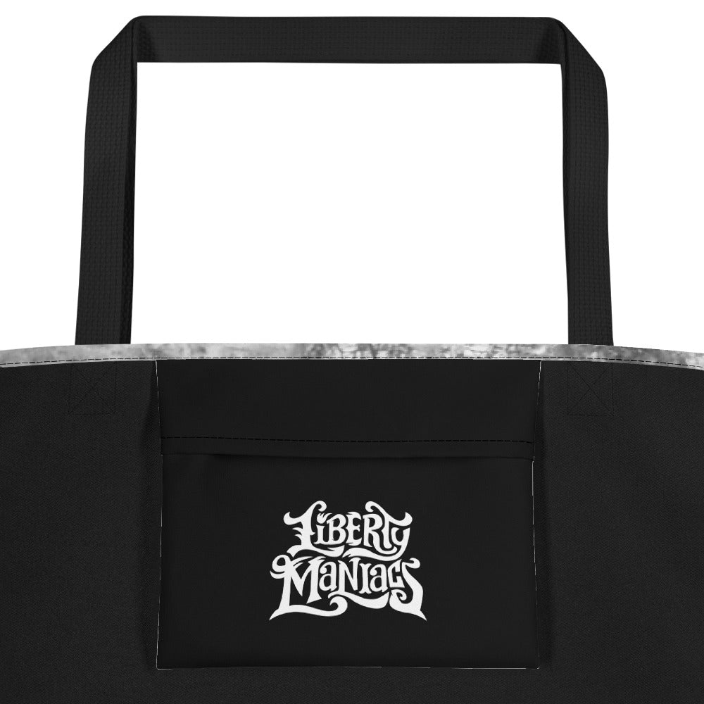 Teddy Roosevelt Riding A Bull Moose Beach Bag