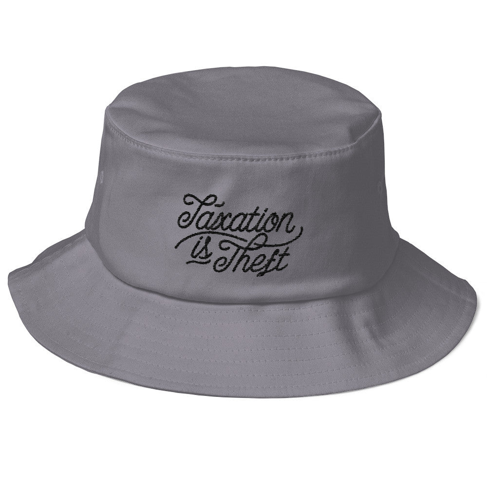 Taxation Is Theft Old School Bucket Hat