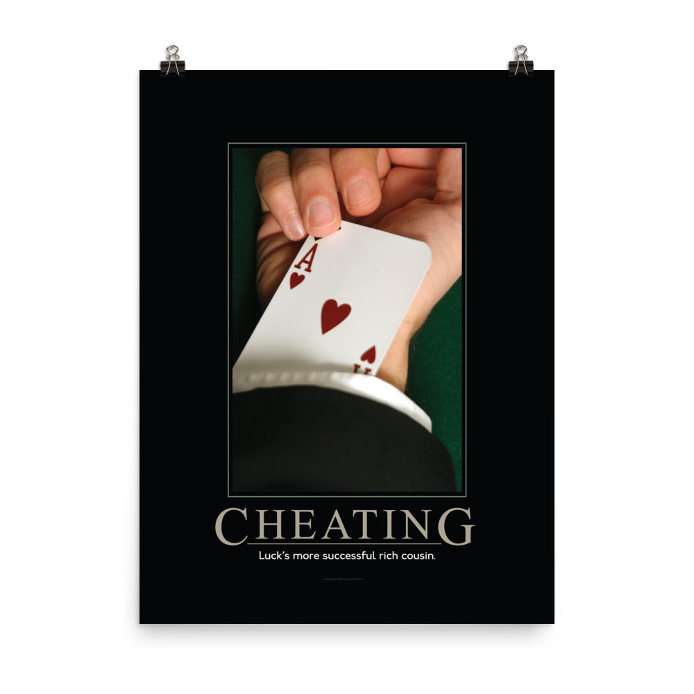 Cheating Demotivational Poster