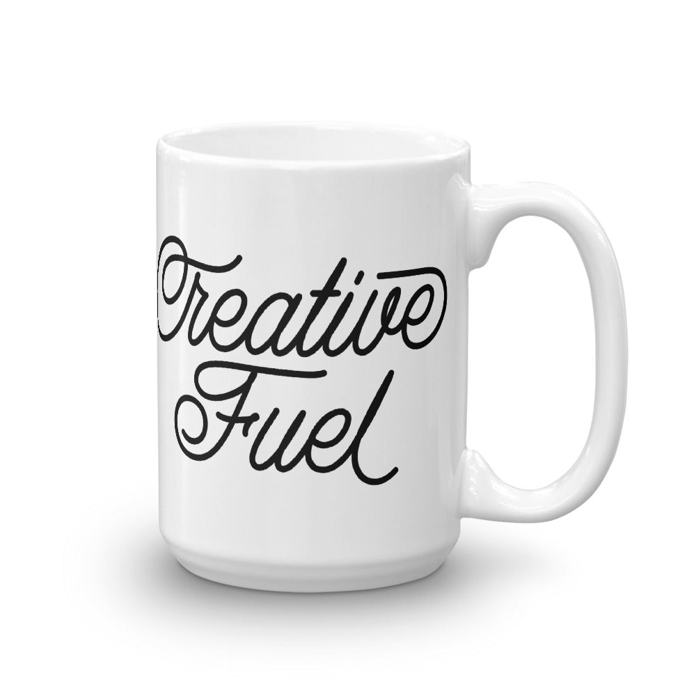 Creative Fuel White Glossy Mug