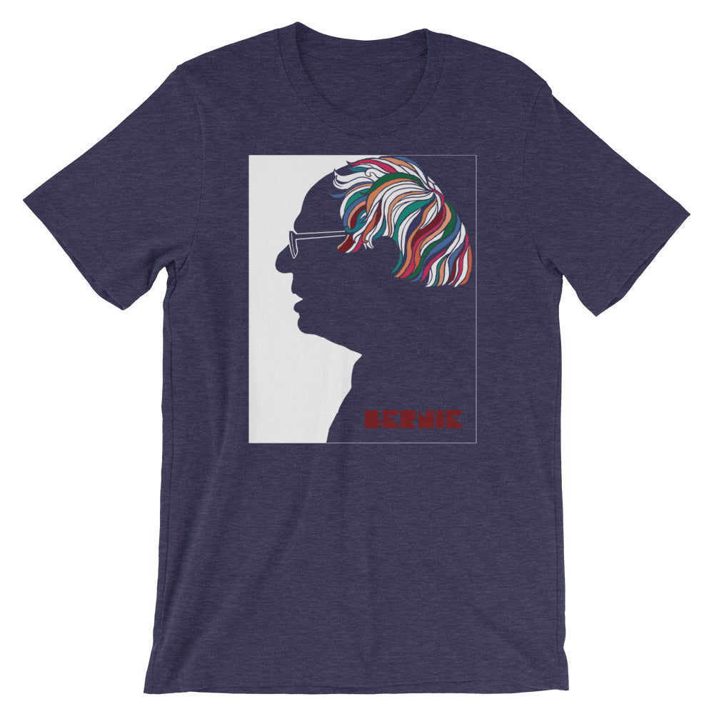 Bernie Sanders Psychedelic Hair Milton Glaser Parody Graphic Tee