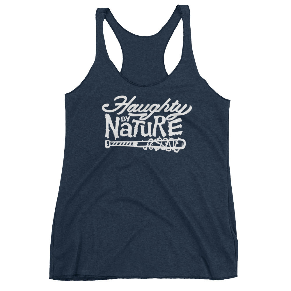 Haughty By Nature Women's Tri-Blend Racerback Tank Top