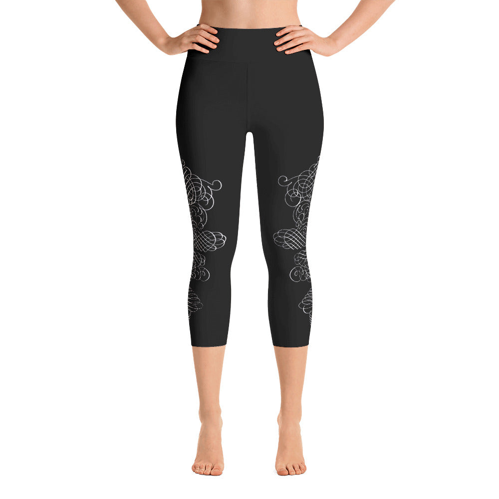 Caligraphia Yoga Capri Leggings