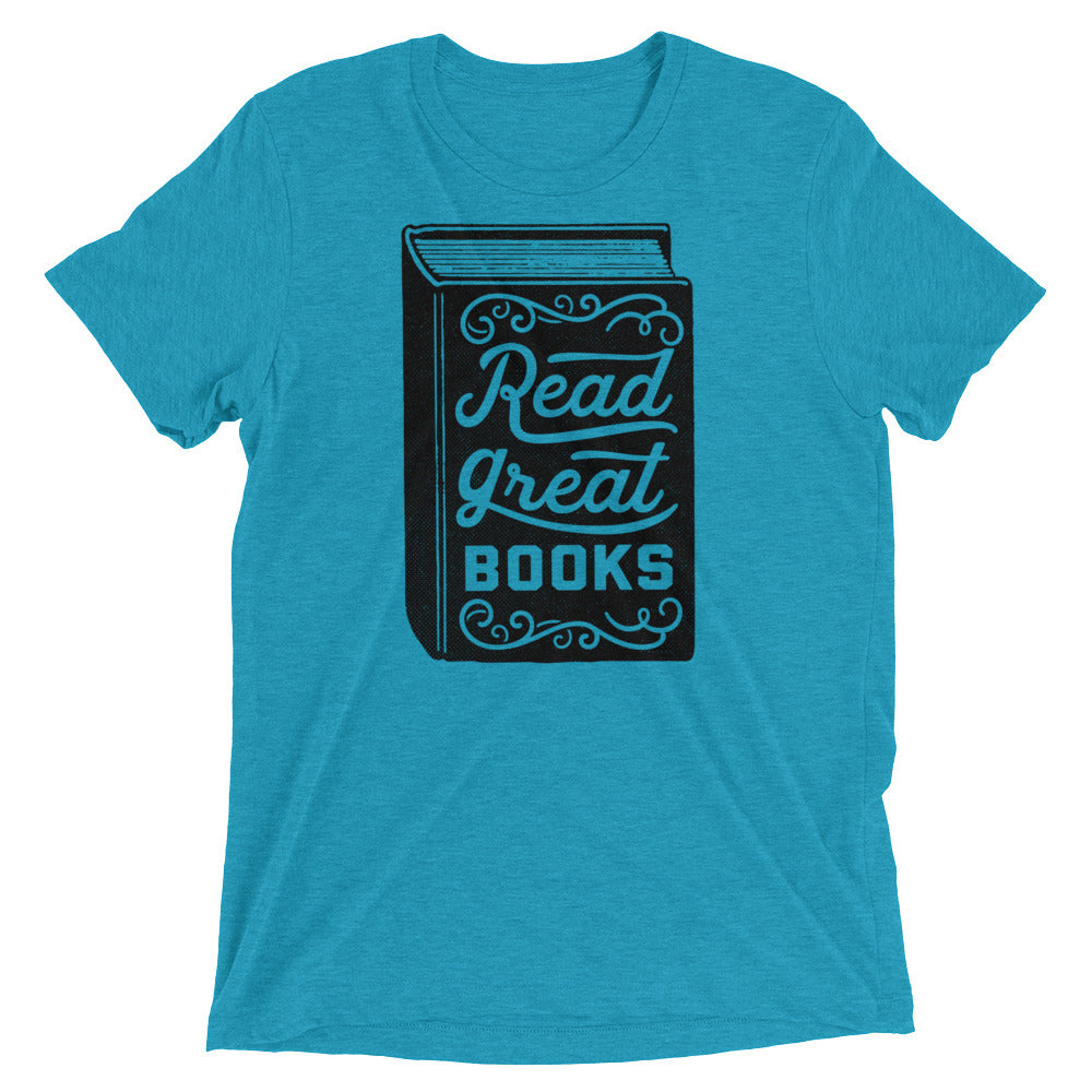 Read Great Books Short Tri-Blend Graphic T-Shirt