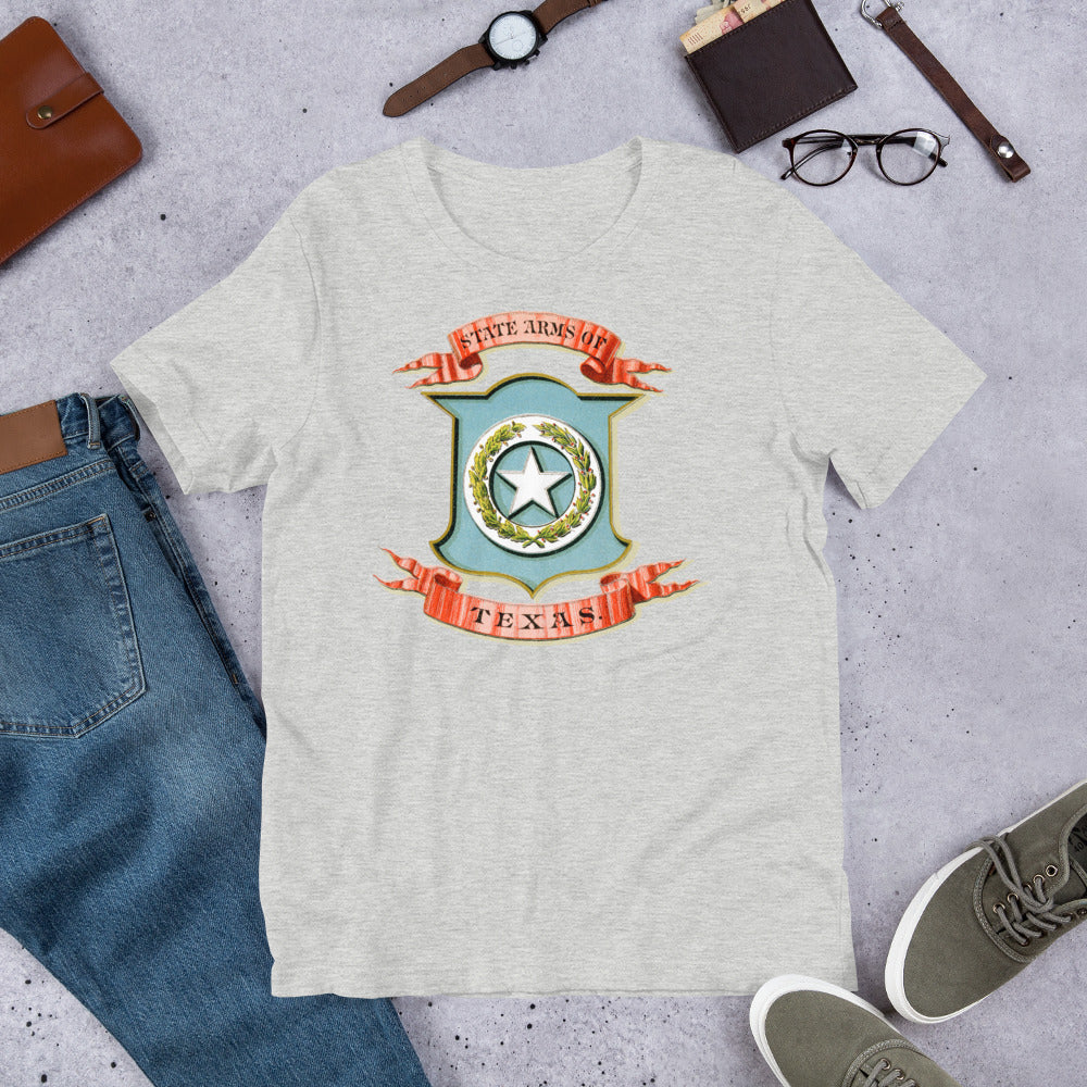 Texas State 1876 Coat of Arms Unisex T-Shirt