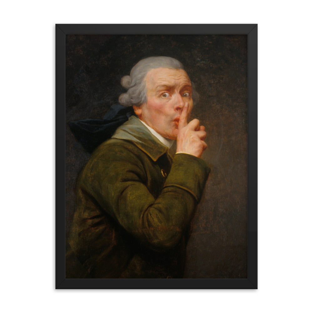 Joseph Ducreux Le Discret Framed Art Print