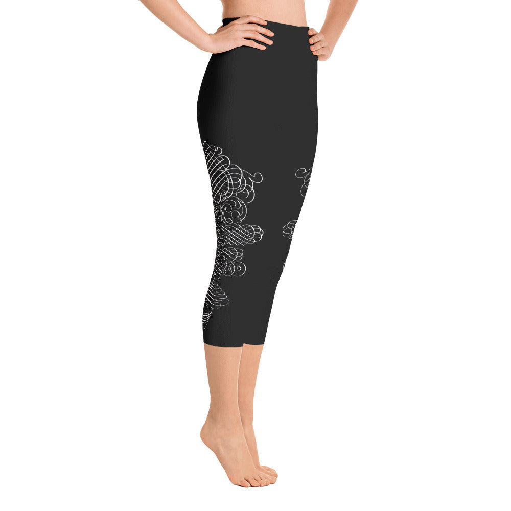 Caligraphia Yoga Capri Leggings