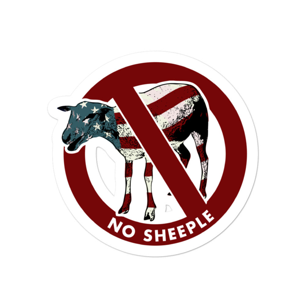 No Sheeple Sticker