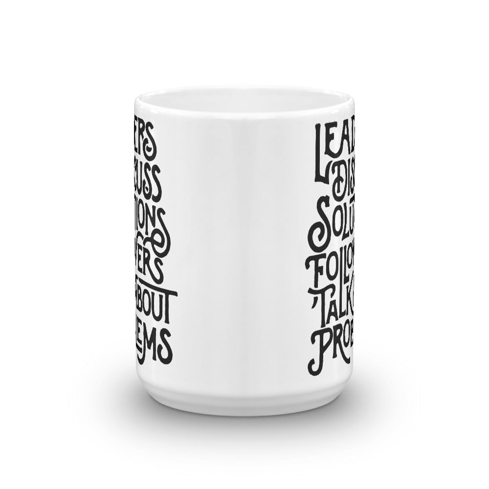 Leaders Discuss Solutions Mug