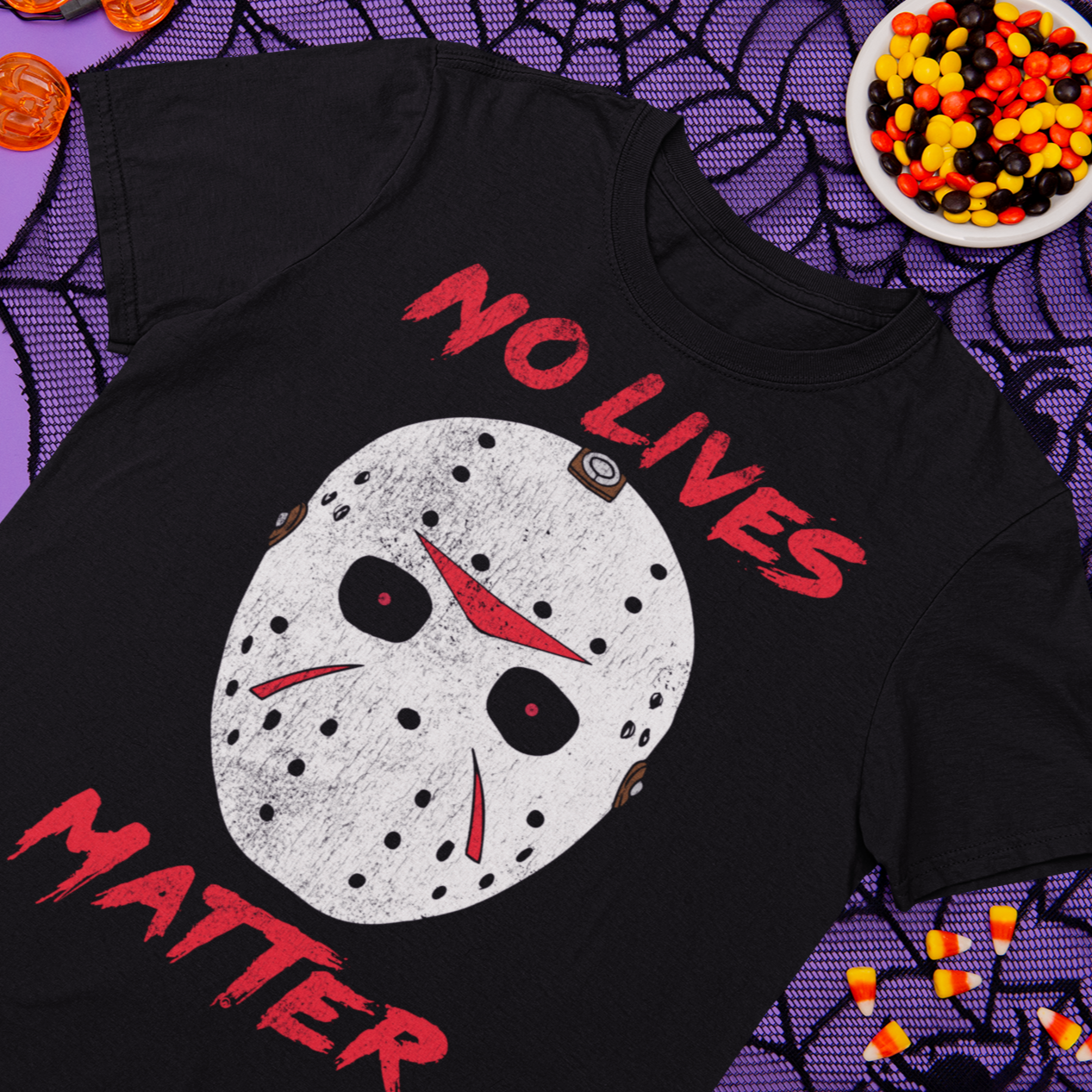 No Lives Matter Jason Mask Graphic Tee