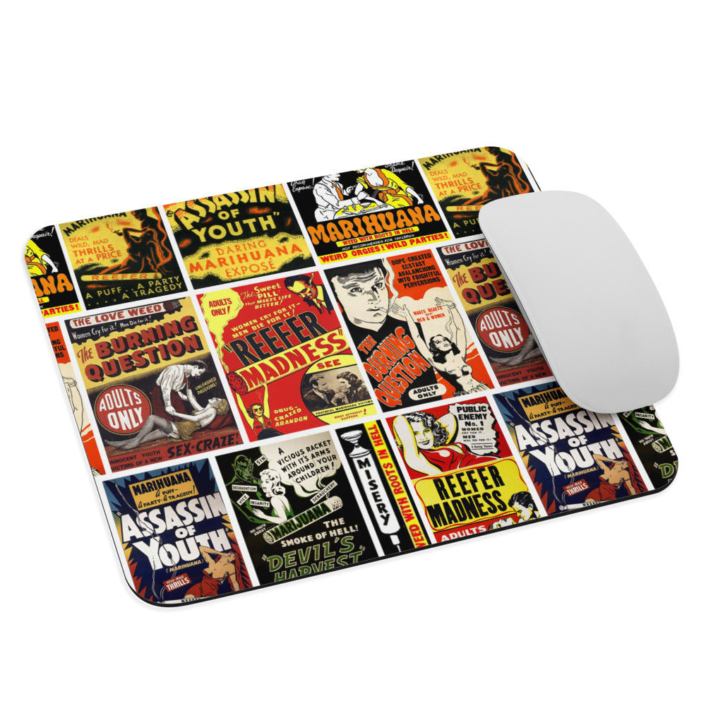 Reefer Madness Pot Propaganda Poster Mouse pad