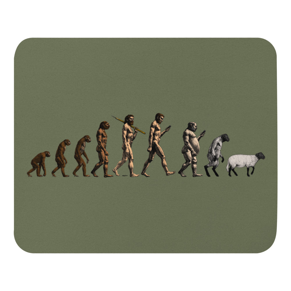 March of Devolution Sheeple Mouse pad