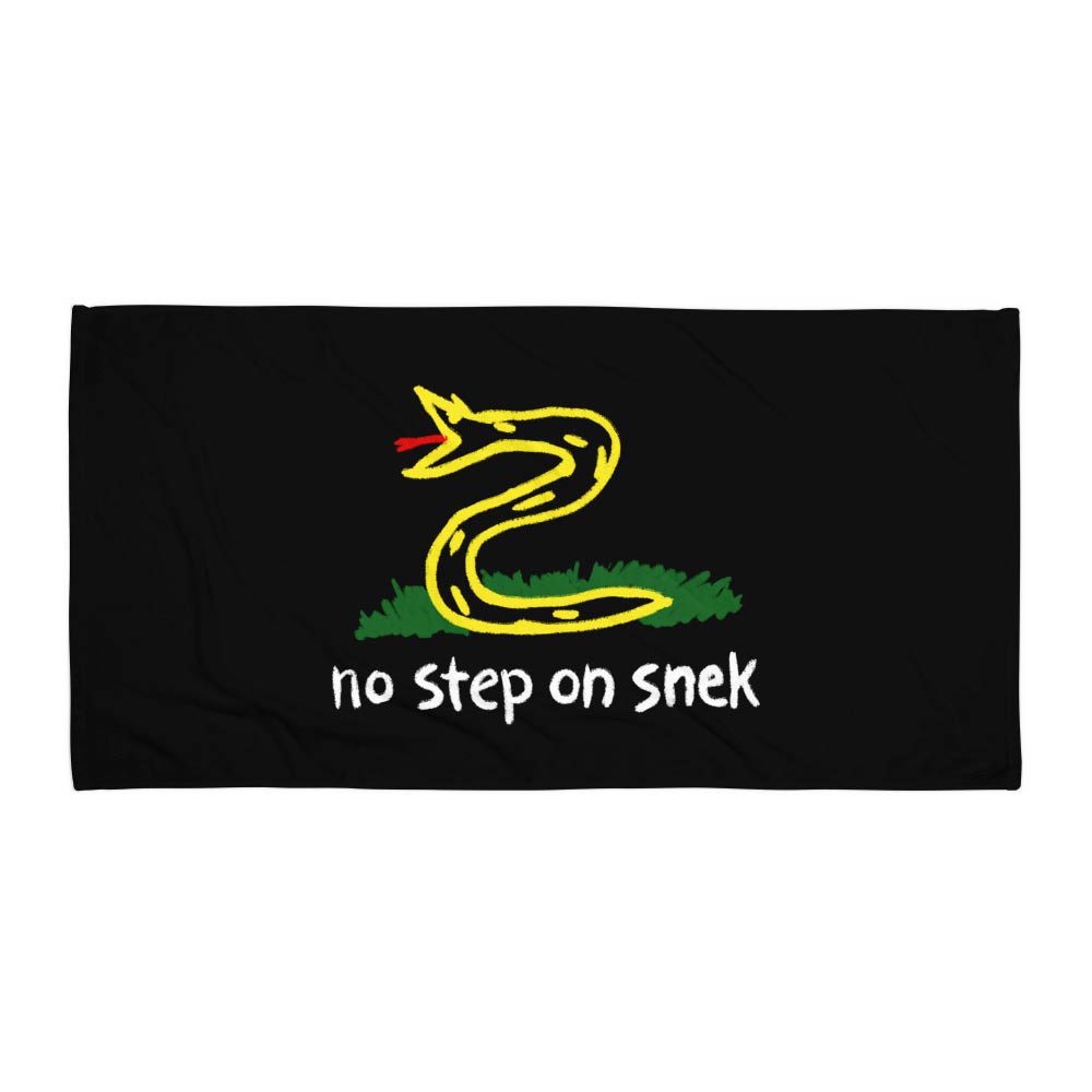 No Step On Snek Beach Towel