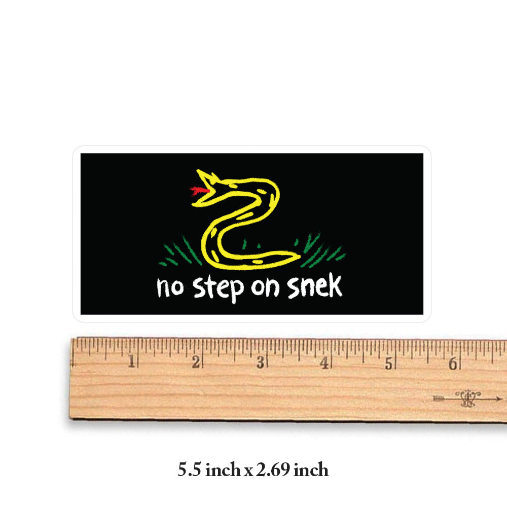 No Step On Snek Flag Stickers