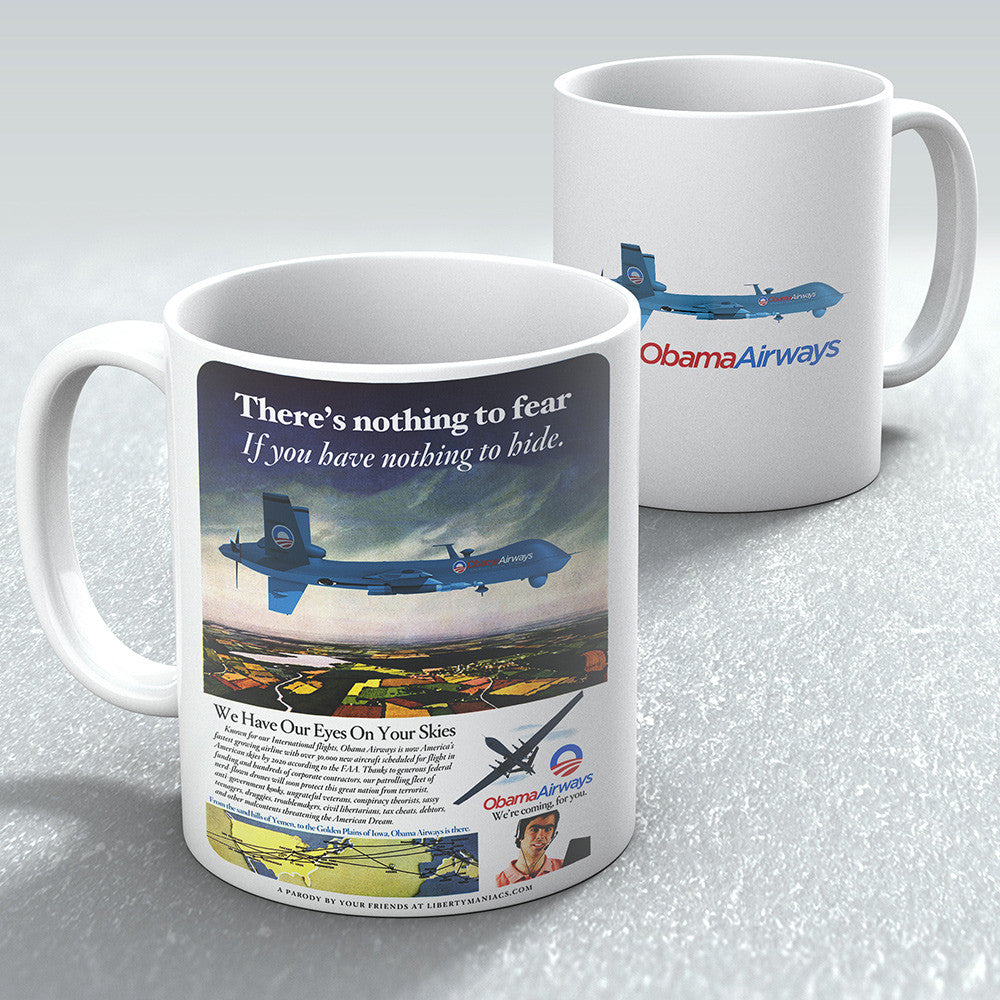 Obama Airways Parody Mugs
