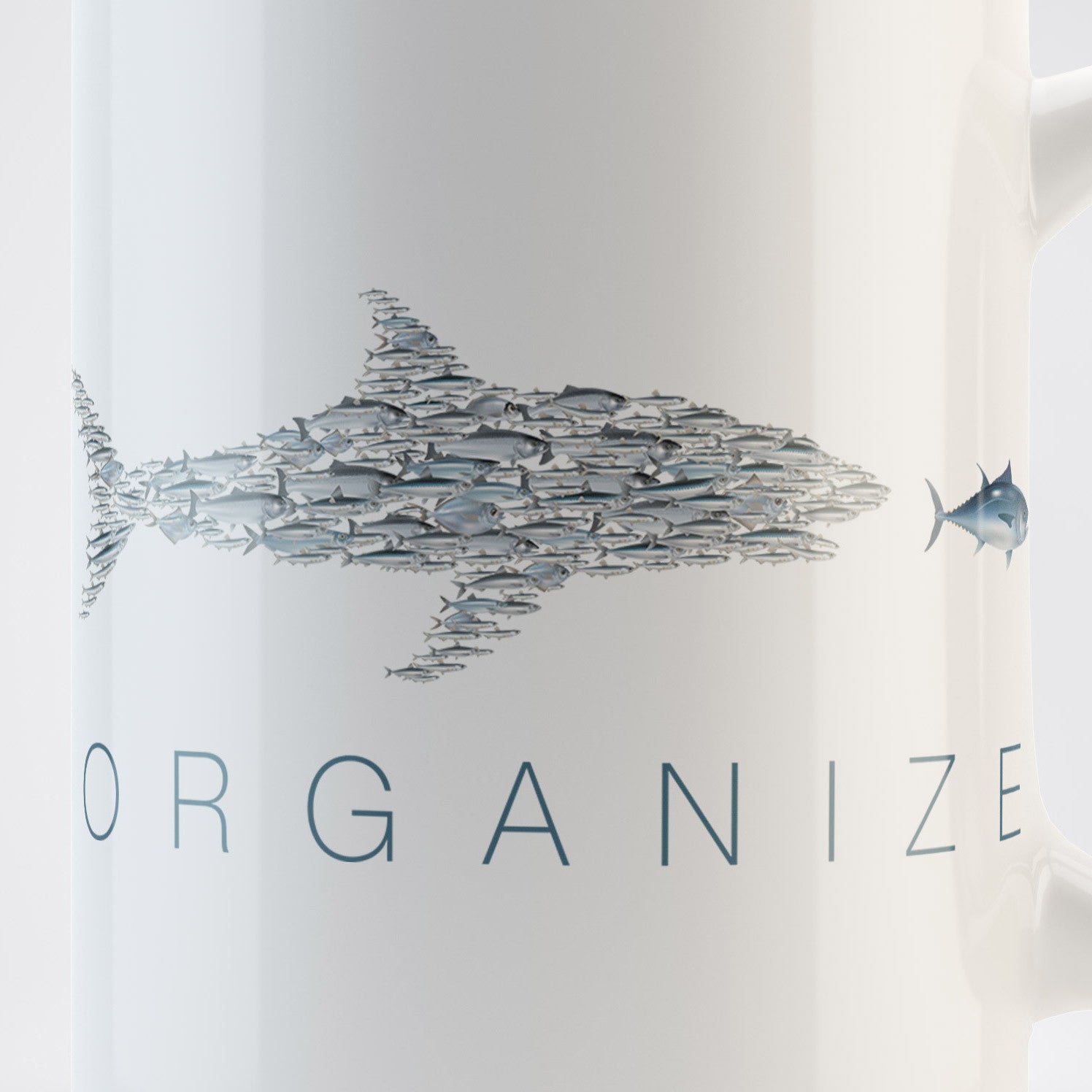 Organize Little Fish Big Tuna Mug