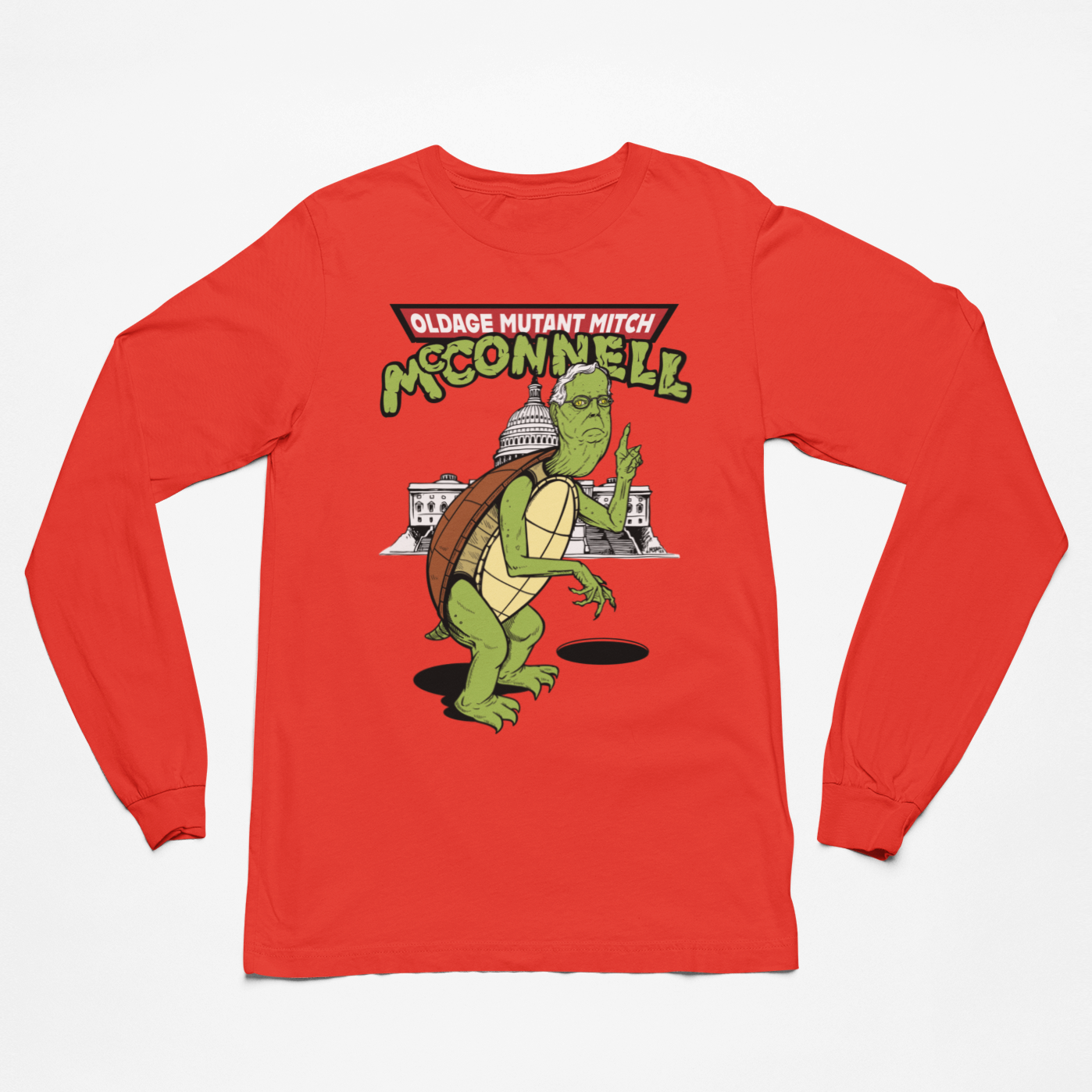 Old Age Mutant Mitch McConnell Long Sleeve Tee