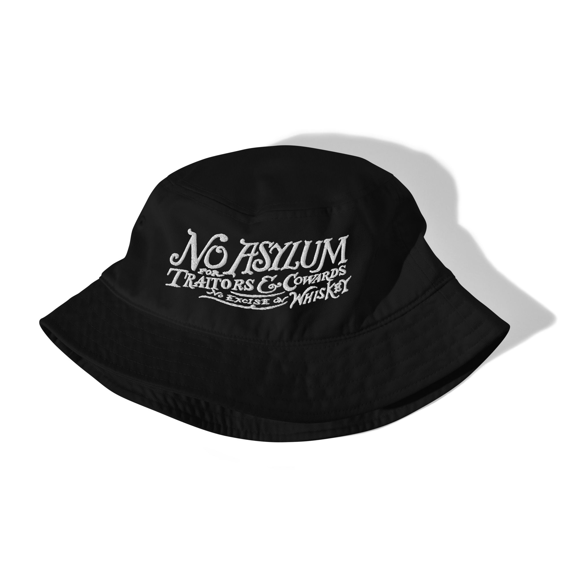 Whiskey Rebellion No Asylum Organic Bucket Hat