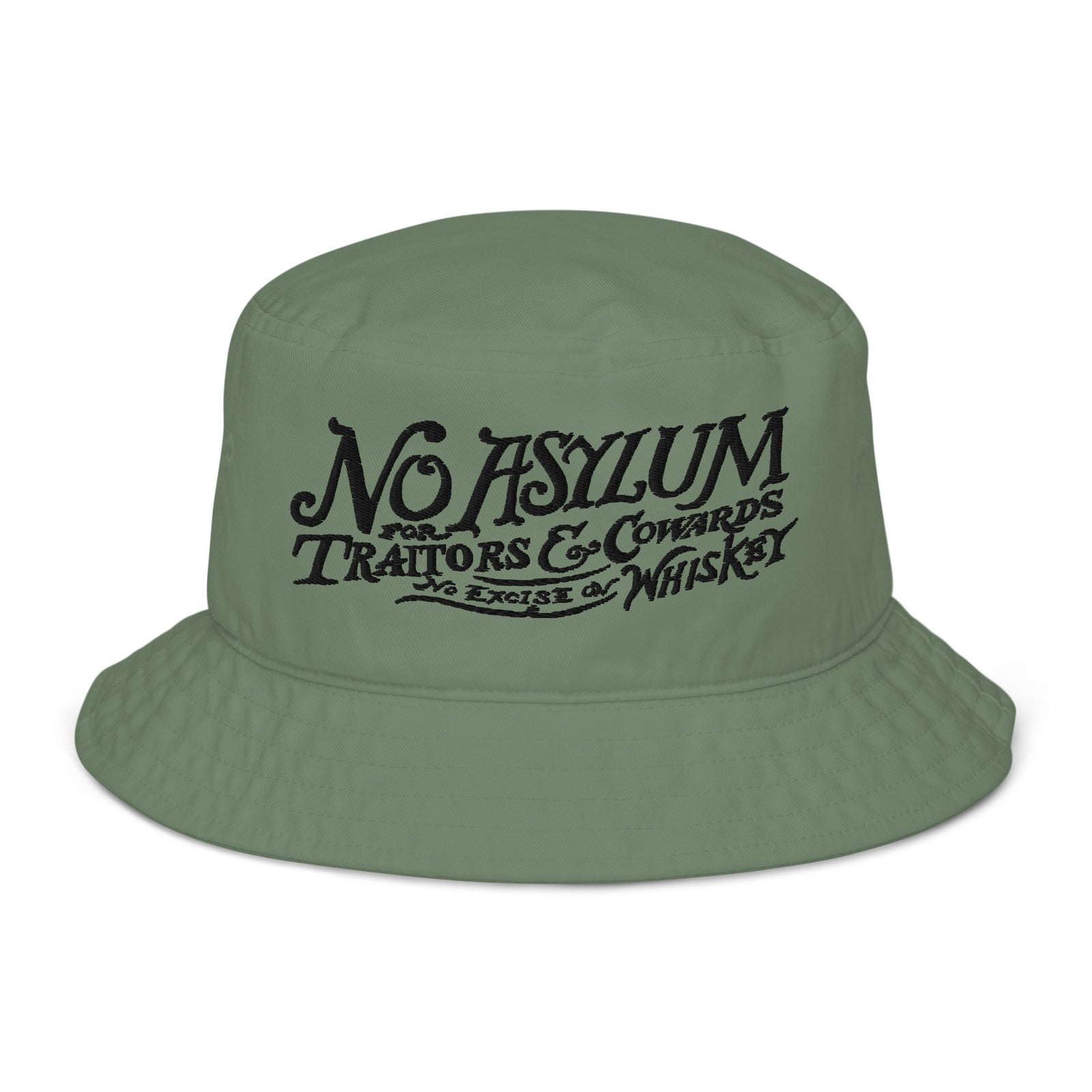 Whiskey Rebellion No Asylum Organic Bucket Hat